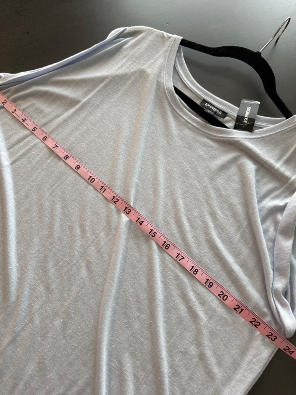Express Light Blue Top - Picture 3 of 6